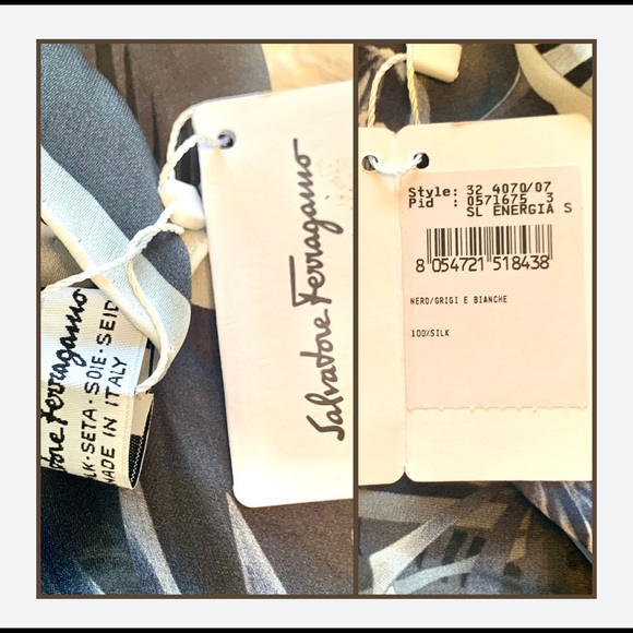 🔴SOLD Salvatore Ferragamo Animals Print Silk Scarf - Picture 5 of 7